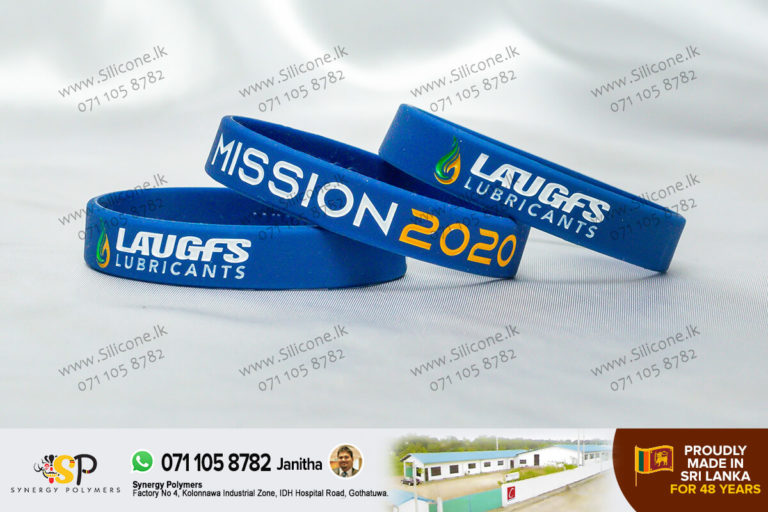 Wristbands for Laugfs Lubricants